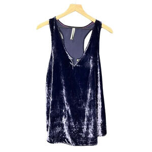 Anthropologie Purple Suri Velvet Racerback Tank Size M